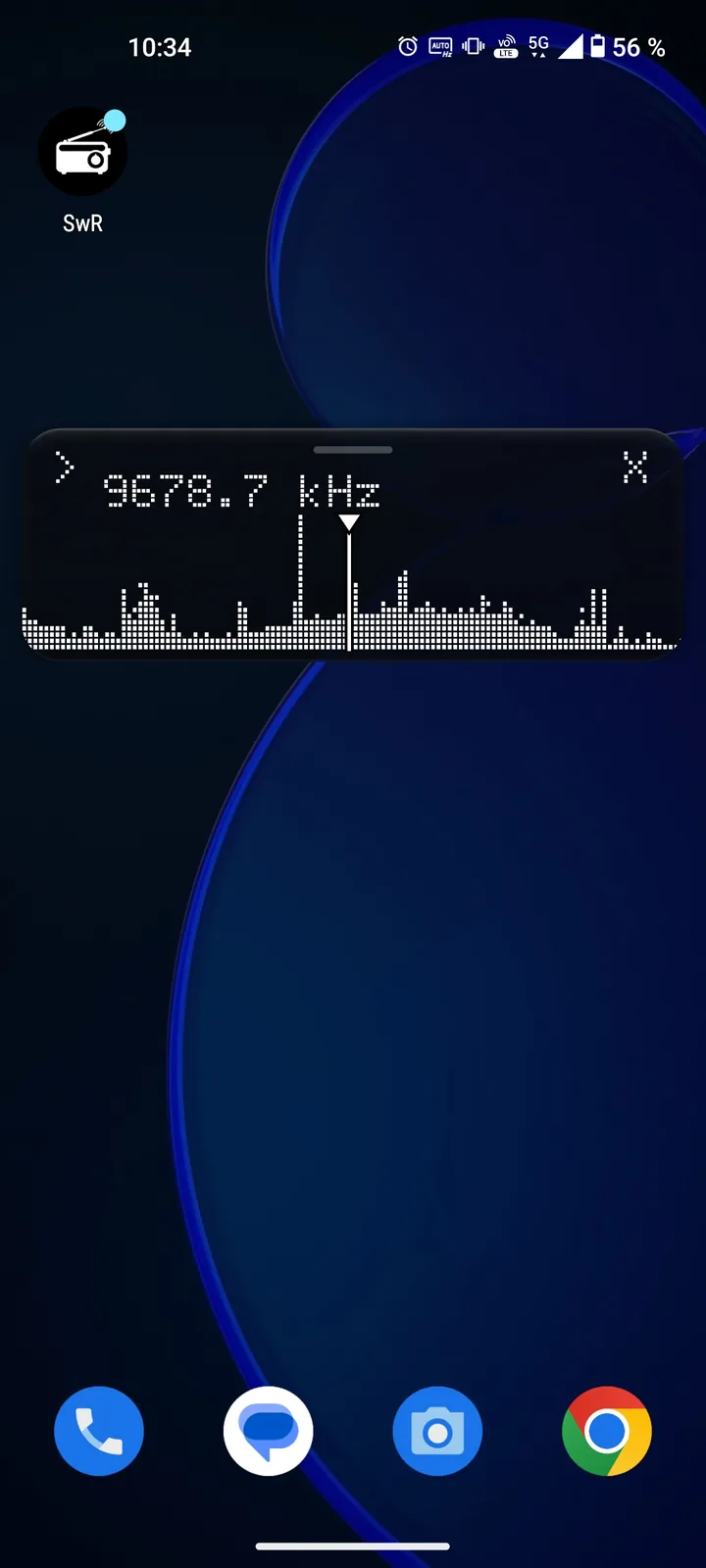 SwR KiwiSDR home-screen widget